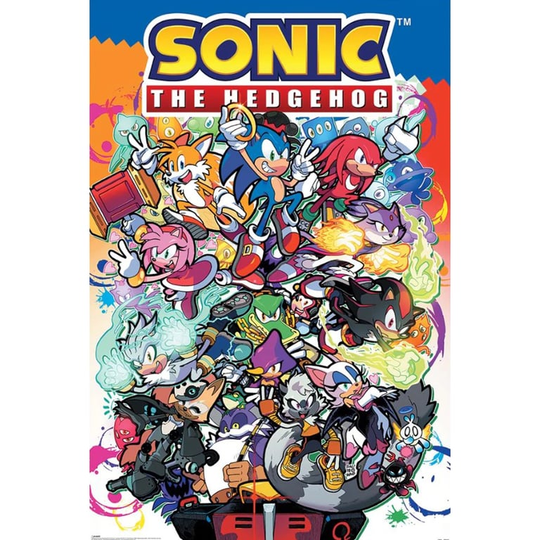 Sonic The Hedgehog Maxi Poster - High Resolution Artwork on 150gsm Gloss Paper