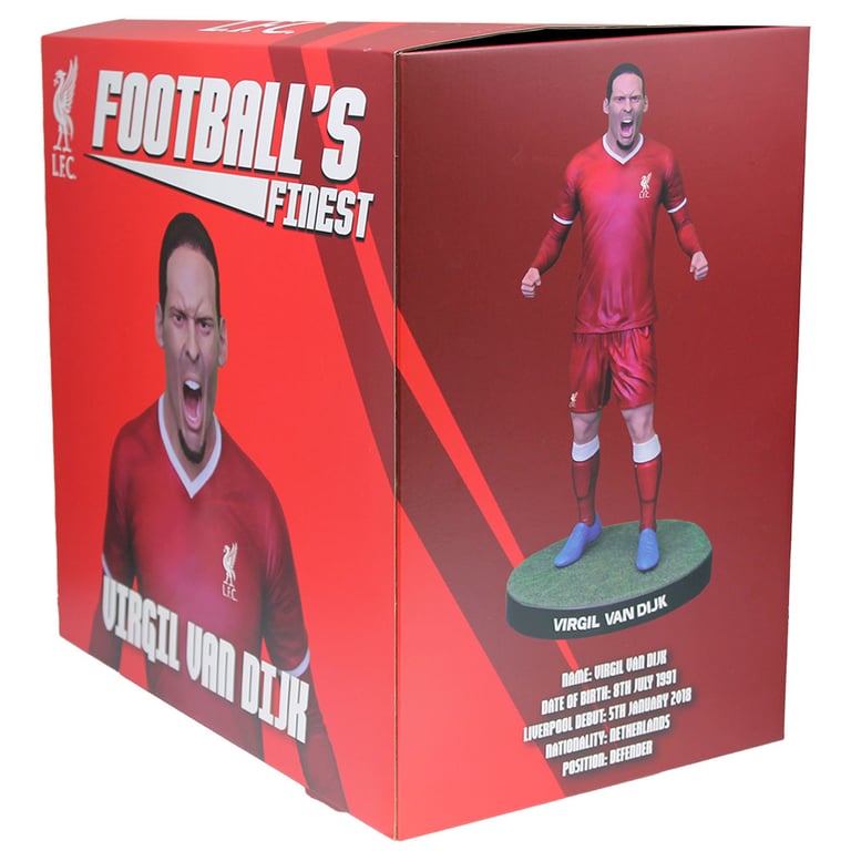 Liverpool FC Football s Finest Virgil Van Dijk Premium 60cm Statue - Limited Edition Anfield Turf Edition