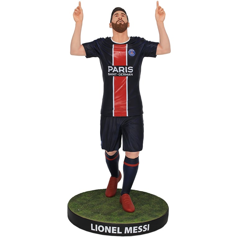 Paris Saint Germain FC Football s Finest Lionel Messi Premium 60cm Statue - Handcrafted Resin, Le Parc des Princes Tribute