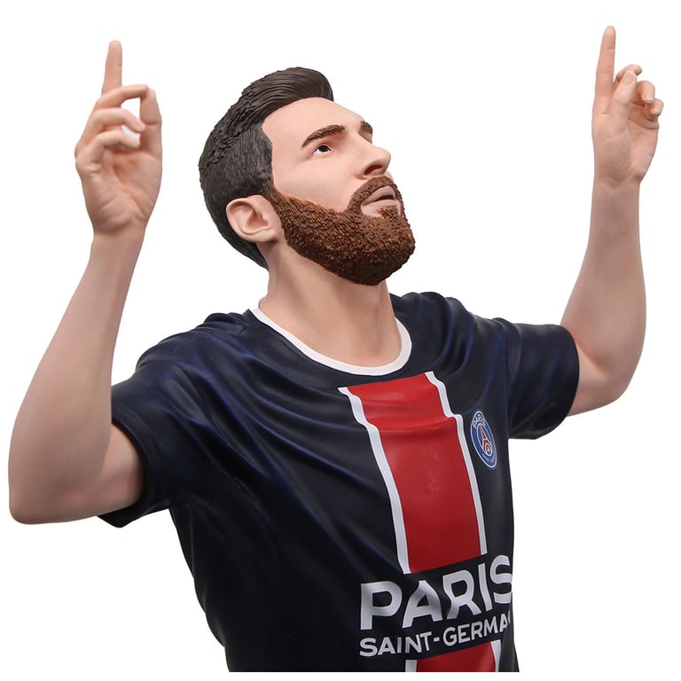 Paris Saint Germain FC Football s Finest Lionel Messi Premium 60cm Statue - Handcrafted Resin, Le Parc des Princes Tribute