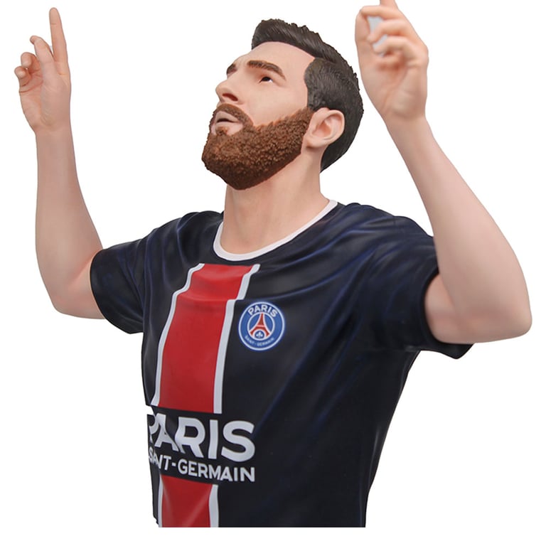 Paris Saint Germain FC Football s Finest Lionel Messi Premium 60cm Statue - Handcrafted Resin, Le Parc des Princes Tribute