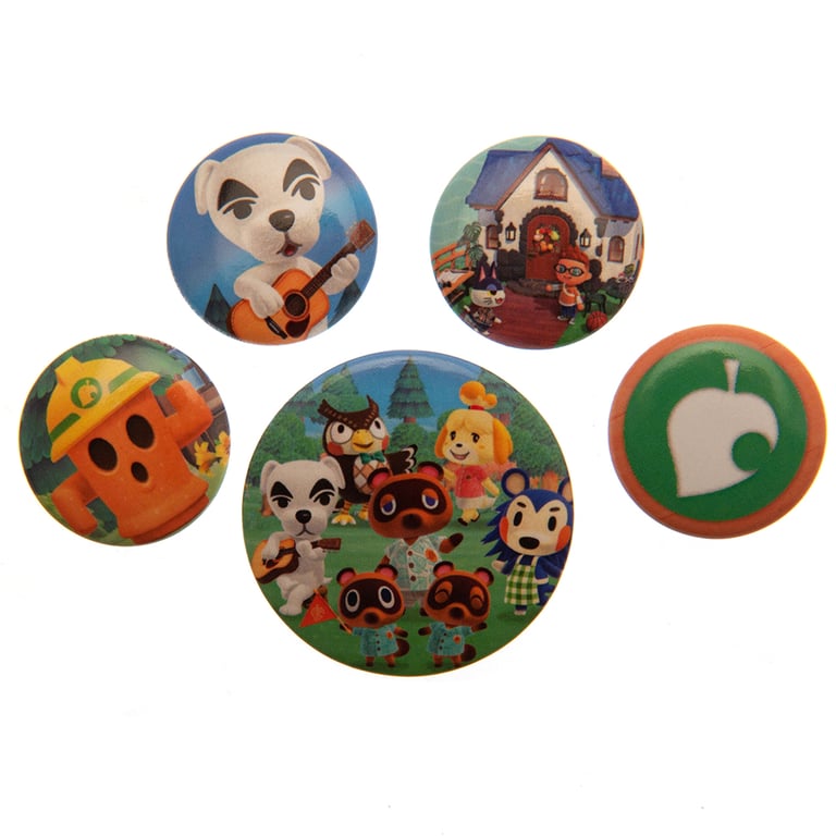 Animal Crossing Button Badge Set - Fashionable School Bag Accessories and Trendy Clothing Adornments