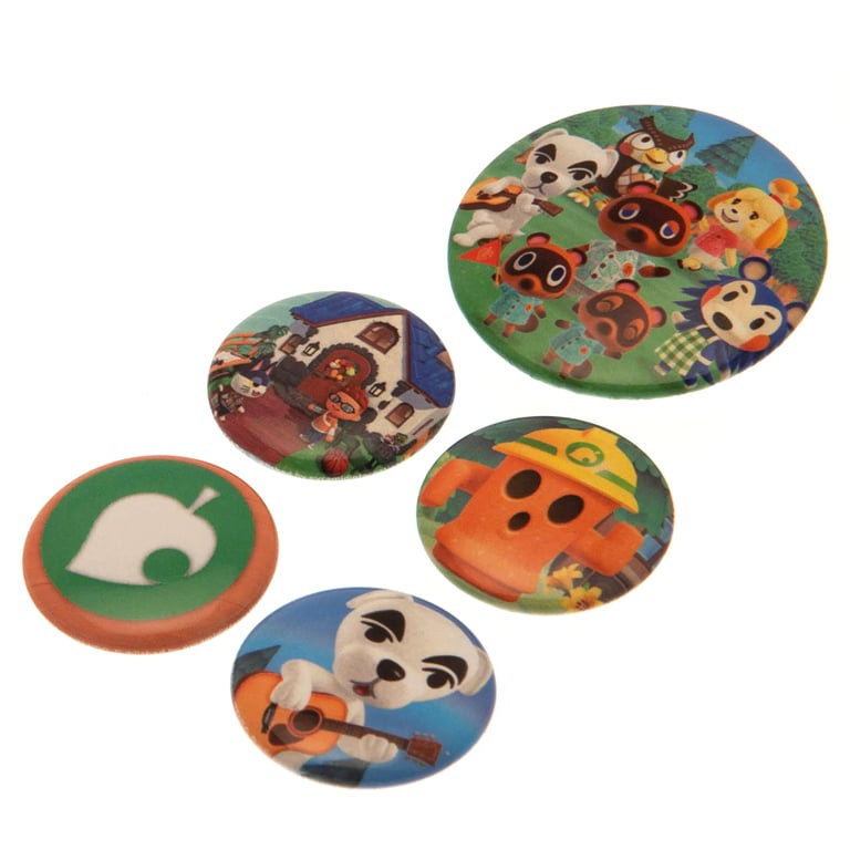 Animal Crossing Button Badge Set - Fashionable School Bag Accessories and Trendy Clothing Adornments