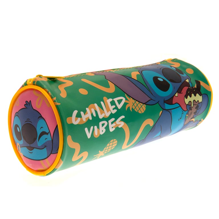 Lilo & Stitch Vibrant Tubular Pencil Case - Colorful Stationery Storage