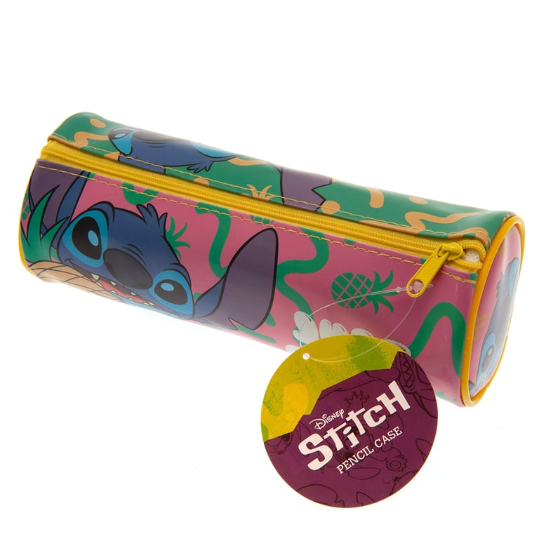 Lilo & Stitch Vibrant Tubular Pencil Case - Colorful Stationery Storage