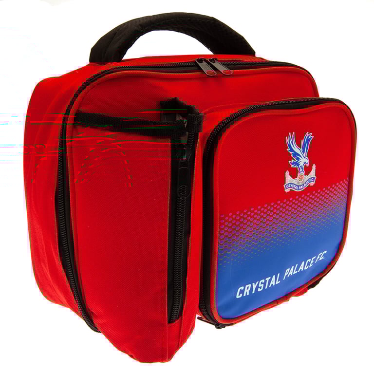 Crystal Palace FC Polyester Lunch Bag with Zipped Crest Design