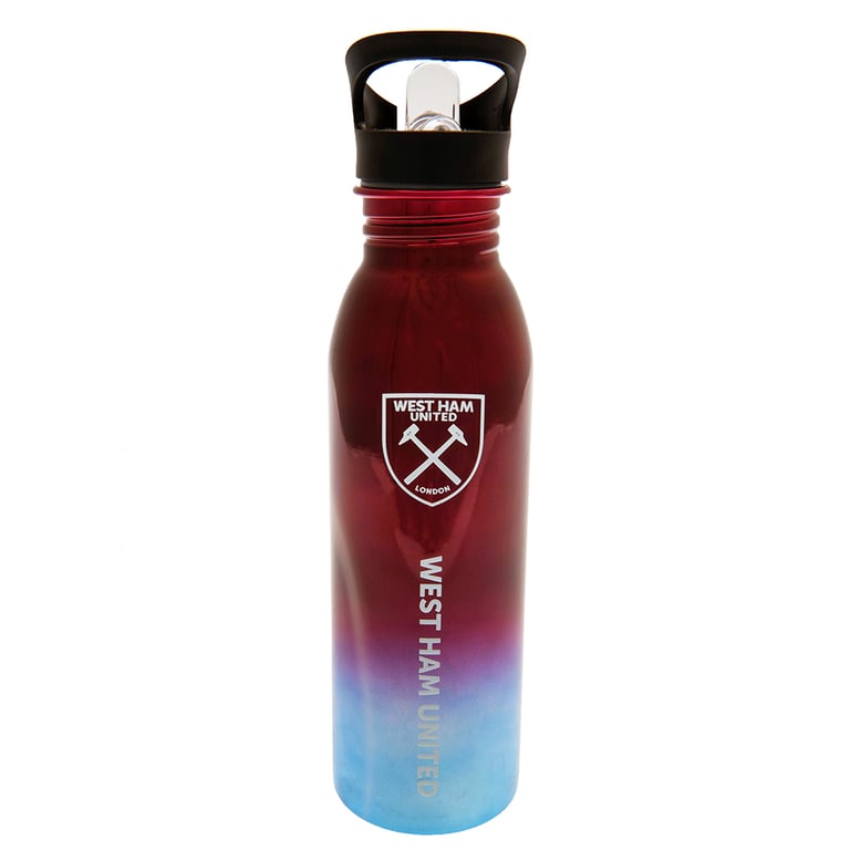 West Ham United FC UV Metallic Stainless Steel Camping Water Bottle