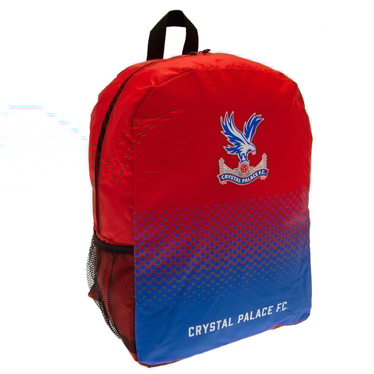 Crystal Palace FC Fade Design Padded Back Panel Backpack with Club Crest and Easy Access