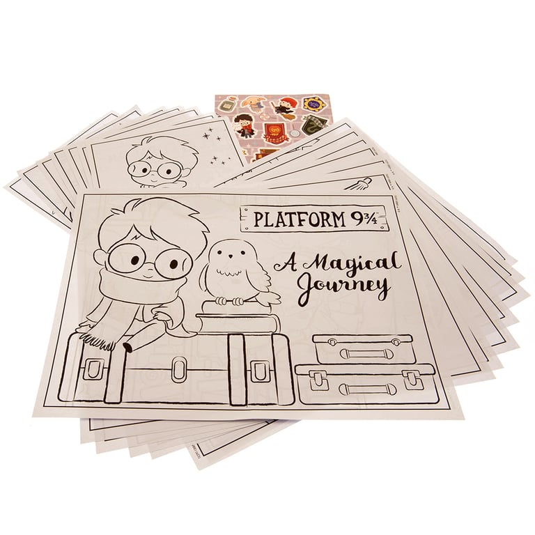 Harry Potter Travel Colouring Pack - 30 Sheets, Stickers & Pencils