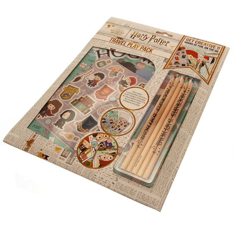 Harry Potter Travel Colouring Pack - 30 Sheets, Stickers & Pencils