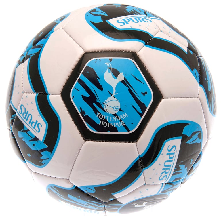 Tottenham Hotspur FC Tracer 26 Panel PVC Football - Full Colour Crested Ball for Ages 14