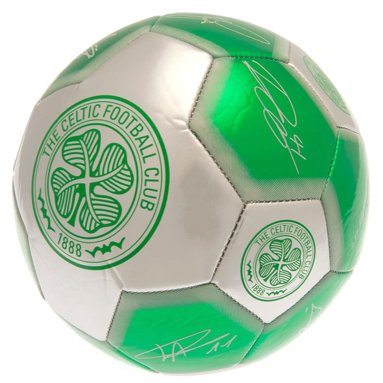 Celtic FC Sig 26 Panel Synthetic Football - Official Crest and Player Signature Prints