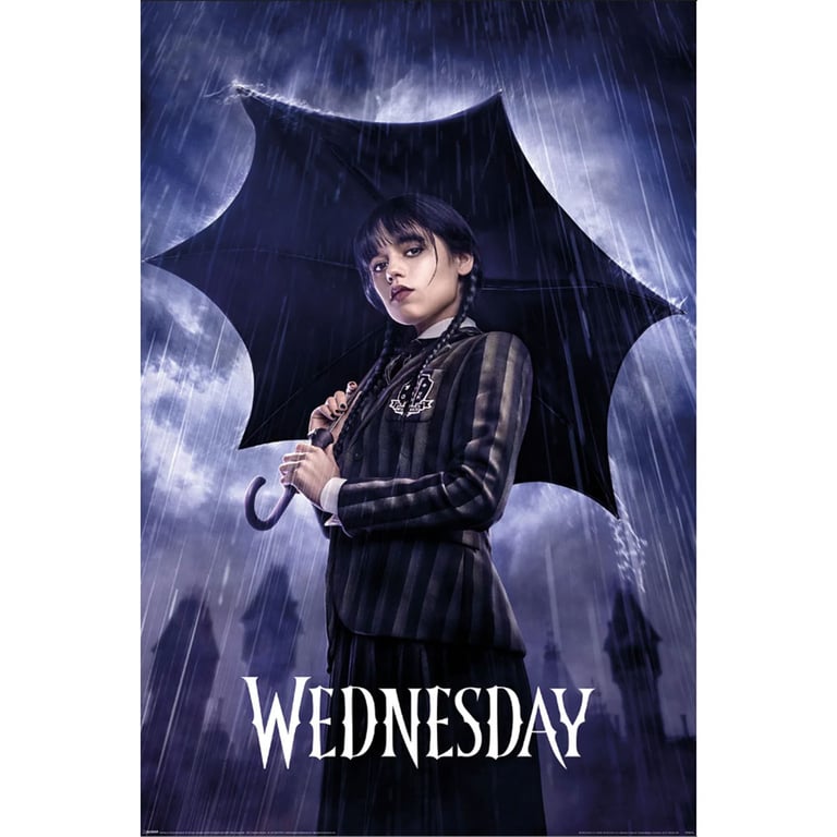 Wednesday Addams High Resolution Rolled Maxi Poster - 150gsm Gloss Paper Home Decor