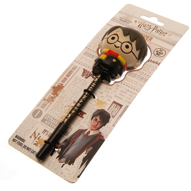 Harry Potter Squishy Pen - Hogwarts School of Witchcraft and Wizardry Black Ink Writing Tool