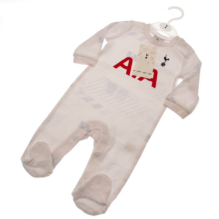 Tottenham Hotspur FC Geometric Pattern Baby Sleepsuit (12-18 months) - Soft 100 Cotton Design
