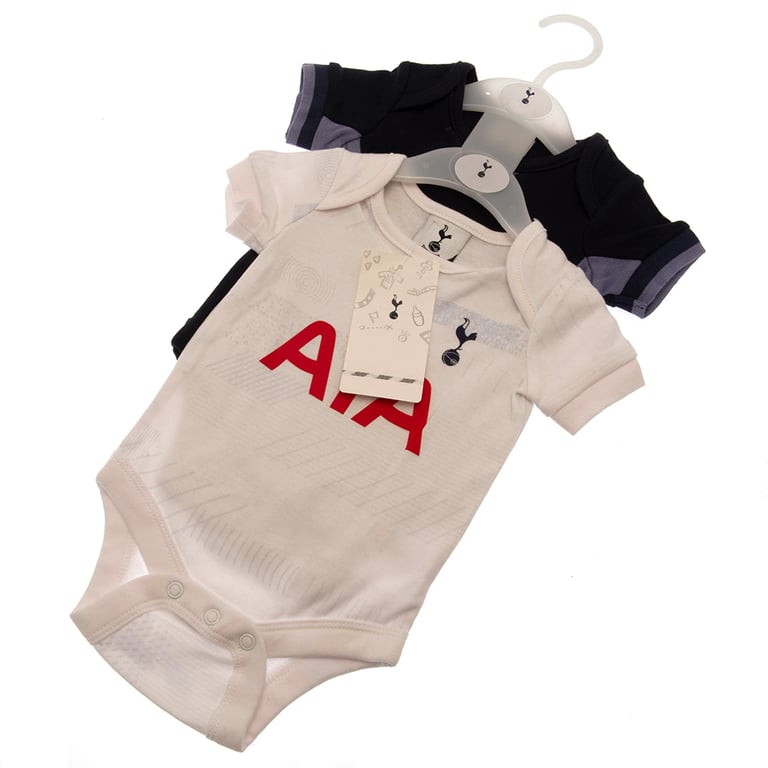 Tottenham Hotspur FC 2 Pack Multi Design Cotton Bodysuit (9/12 mths)