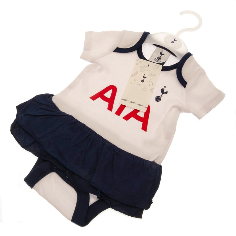 Tottenham Hotspur FC Tutu Bodysuit - Soft Cotton Design with Club Crest