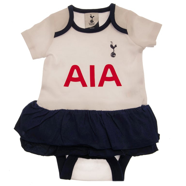 Tottenham Hotspur FC Tutu Bodysuit - Soft Cotton Design with Club Crest