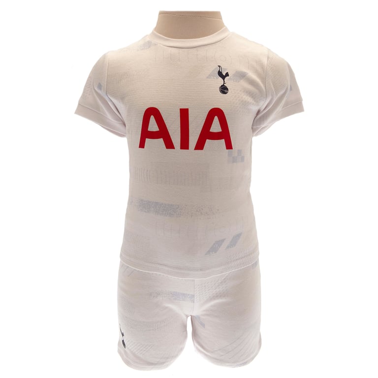 Tottenham Hotspur FC Shirt & Short Set 9/12 months Geometric Pattern Cotton Outfit with Club Crest