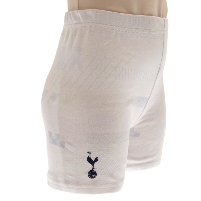 Tottenham Hotspur FC Shirt & Short Set 9/12 months Geometric Pattern Cotton Outfit with Club Crest