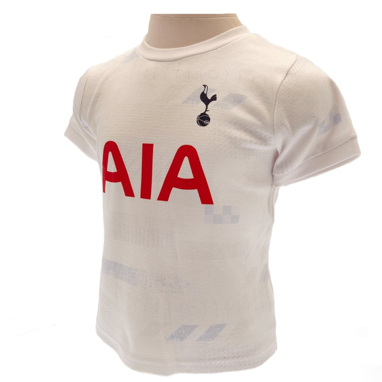 Tottenham Hotspur FC Shirt & Short Set 9/12 months Geometric Pattern Cotton Outfit with Club Crest