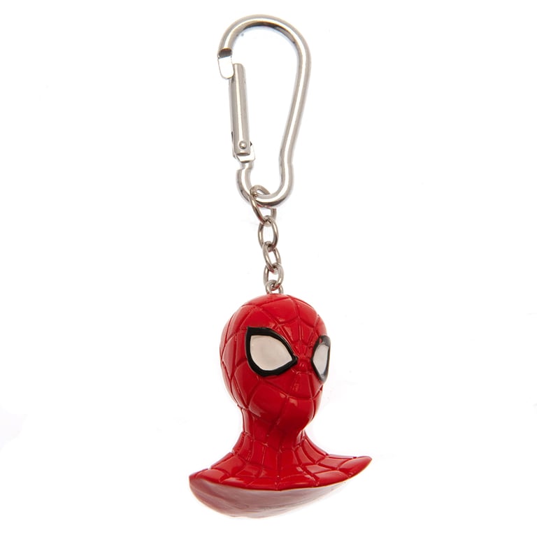Spider-Man 3D Polyresin Keyring with Chain and Carabiner Clip