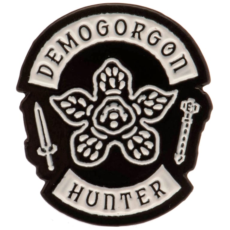 Stranger Things Demogorgon Hunter Enamel Pin Badge - Colorful Collectible Pin