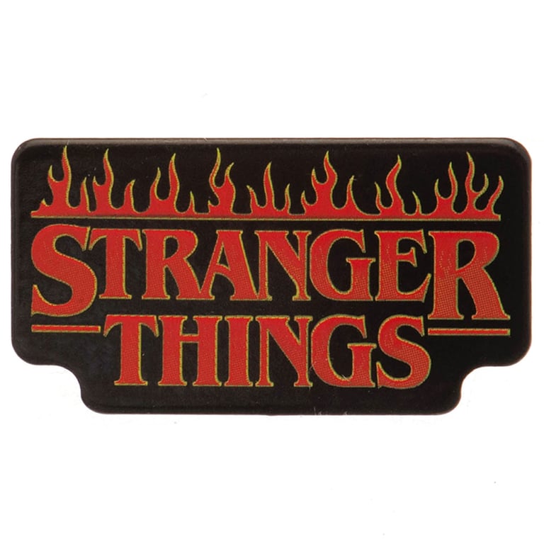Stranger Things Enamel Pin Badge - Detailed Logo Design with Rubber Push Fixing