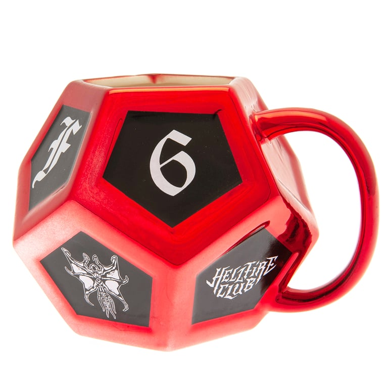 Stranger Things 3D D12 Ceramic Mug - Roll Your Fate with Detailed Design