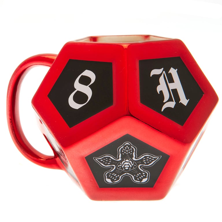 Stranger Things 3D D12 Ceramic Mug - Roll Your Fate with Detailed Design
