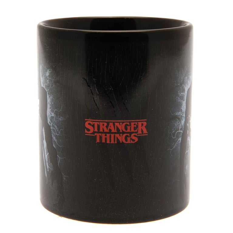 Stranger Things 4 Heat Changing Vecna Mug - Hand Wash Only, Heat Sensitive Artwork of Eleven and Vecna