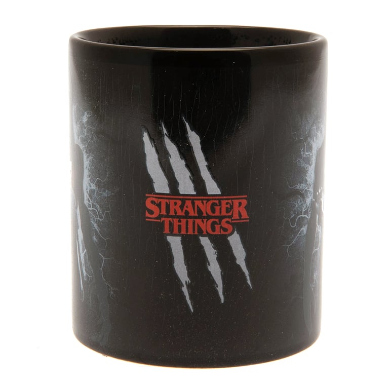 Stranger Things 4 Heat Changing Vecna Mug - Hand Wash Only, Heat Sensitive Artwork of Eleven and Vecna