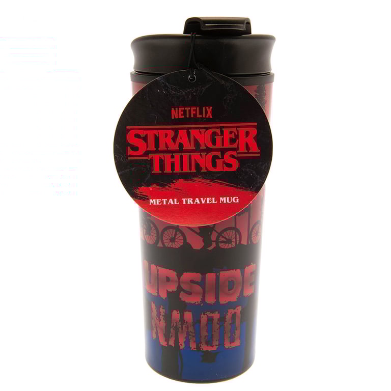 Stranger Things Metal Double-Walled Thermal Travel Mug with Screw Top Lid