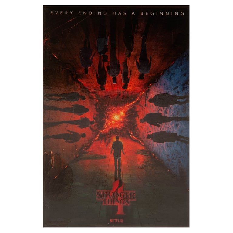 Stranger Things 4 Season Fridge Magnet - Colorful Artwork Decoration