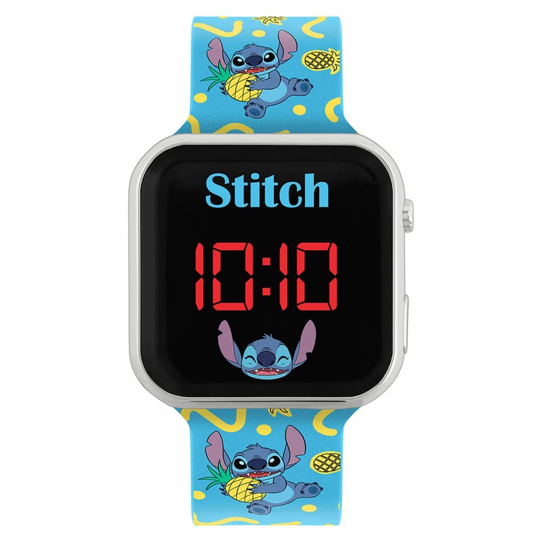Lilo & Stitch Junior LED Digital Watch - Silicone Strap with 1 Year Guarantee