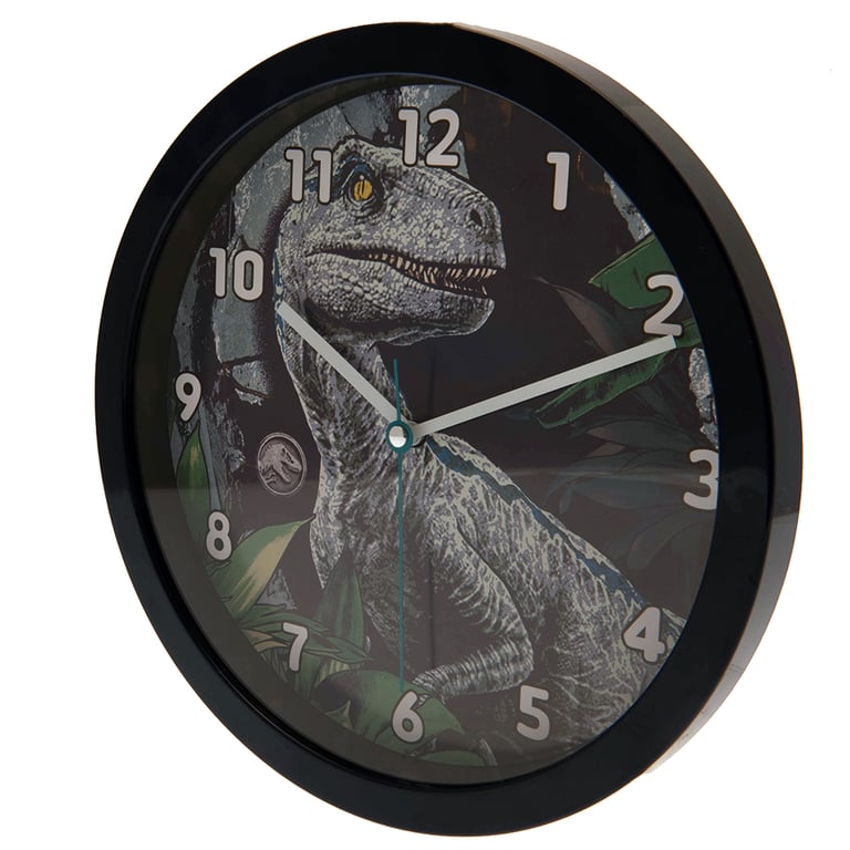 Jurassic World Velociraptor Durable Plastic Wall Clock