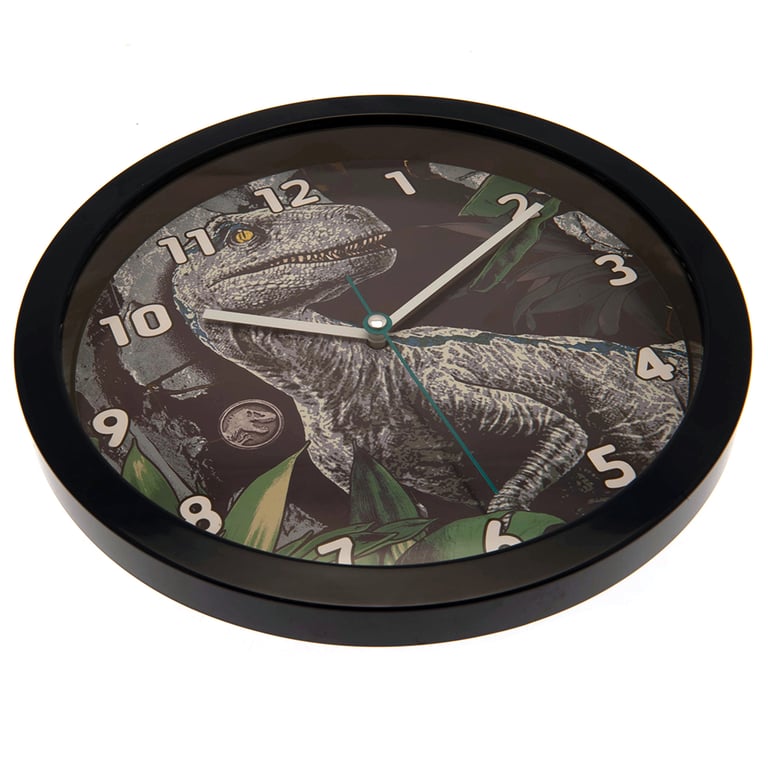 Jurassic World Velociraptor Durable Plastic Wall Clock