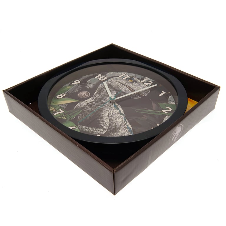 Jurassic World Velociraptor Durable Plastic Wall Clock
