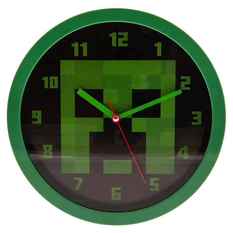 Minecraft Creeper Modern Quartz Wall Clock - Durable Home Decor