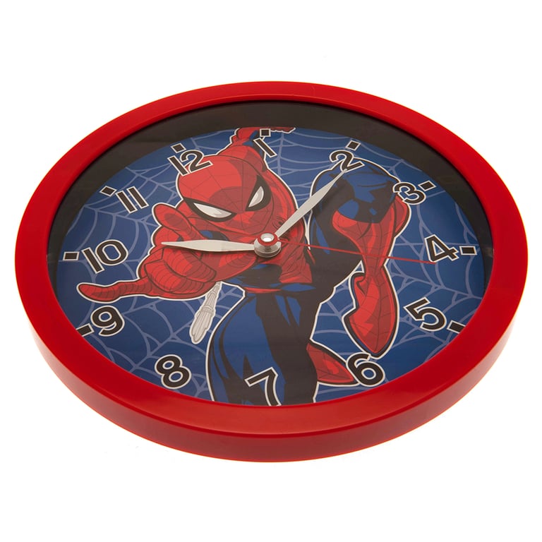 Spider-Man Quartz Wall Clock - Durable Plastic Case Hanging Home Decor