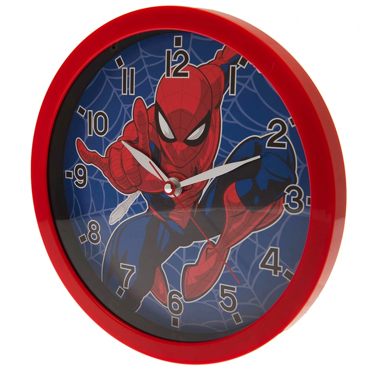 Spider-Man Quartz Wall Clock - Durable Plastic Case Hanging Home Decor
