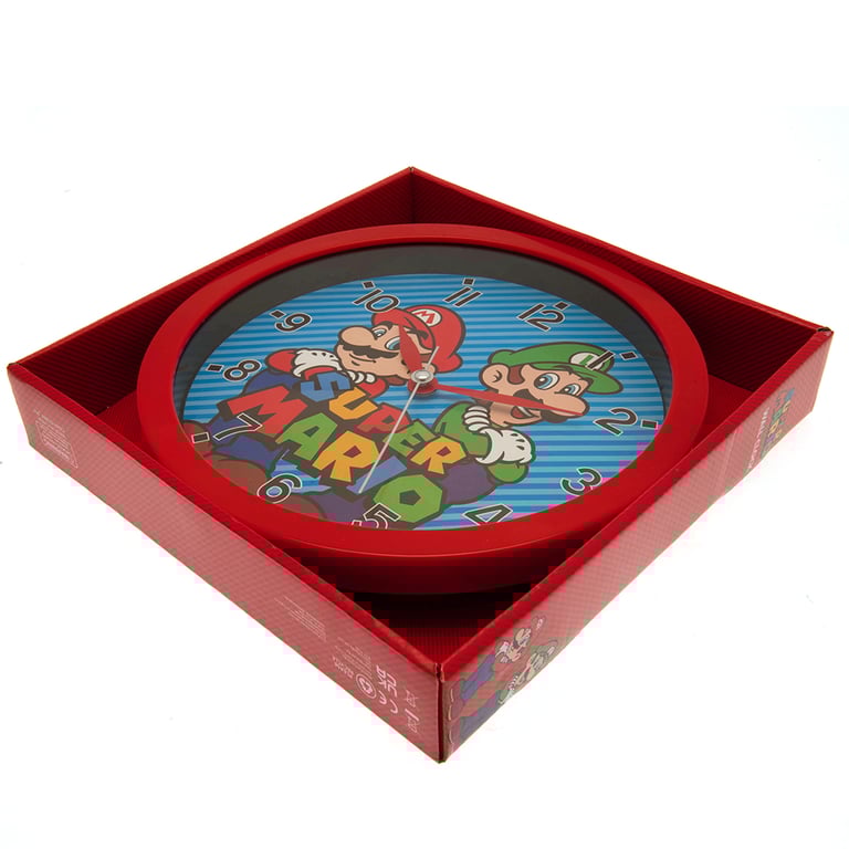 Super Mario Durable Plastic Wall Clock with Modern Quartz Movement
