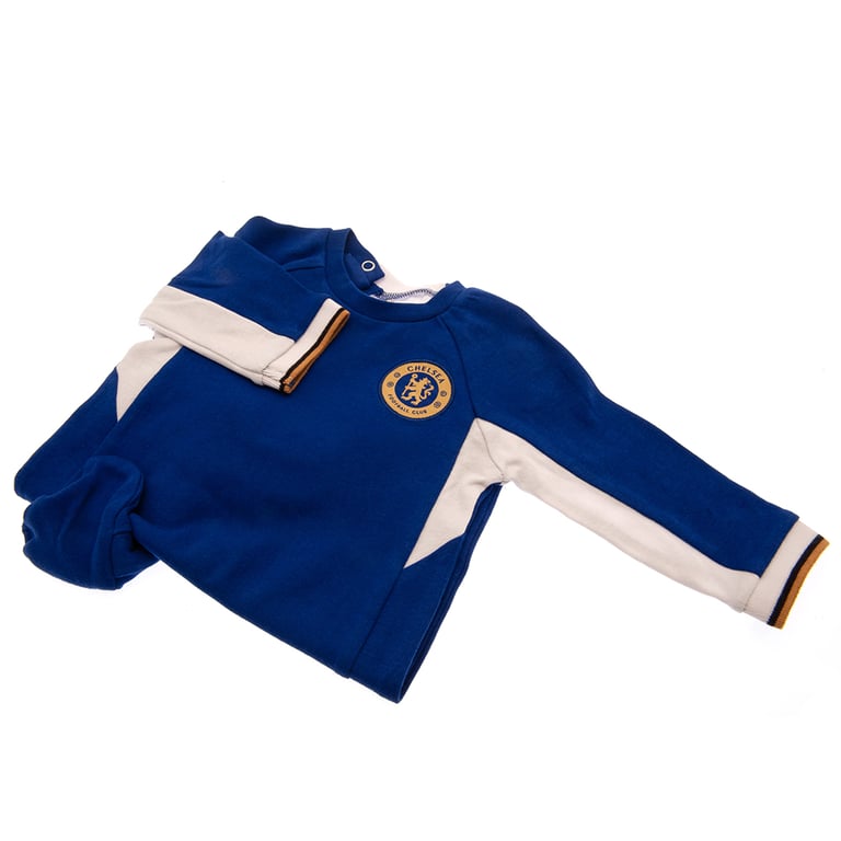 Chelsea FC Royal Blue Baby Sleepsuit - Soft Cotton Design with Club Crest