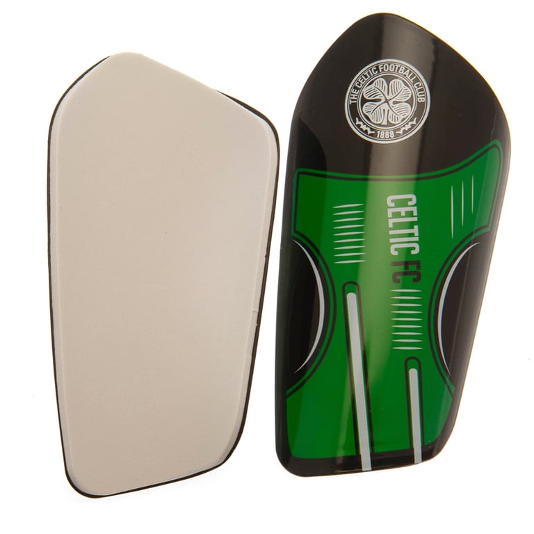 Celtic FC Delta Design Youth Shin Guards - Comfortable Protection with Crested Shell