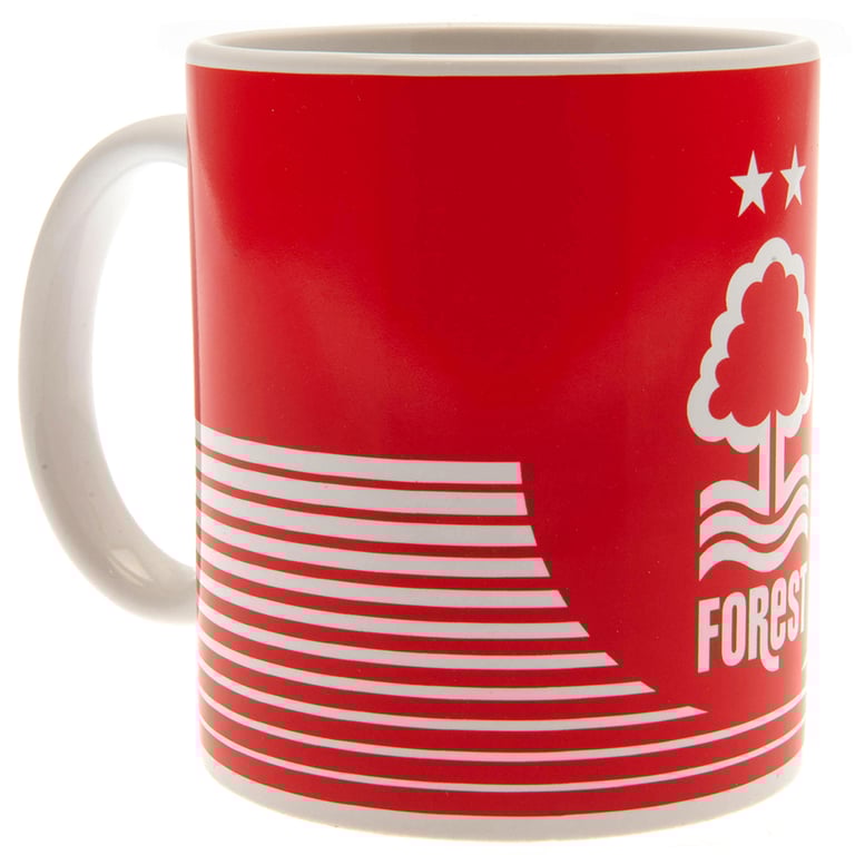 Nottingham Forest FC Linea Ceramic Coffee Mug - Kiln Fired Club Crest Design