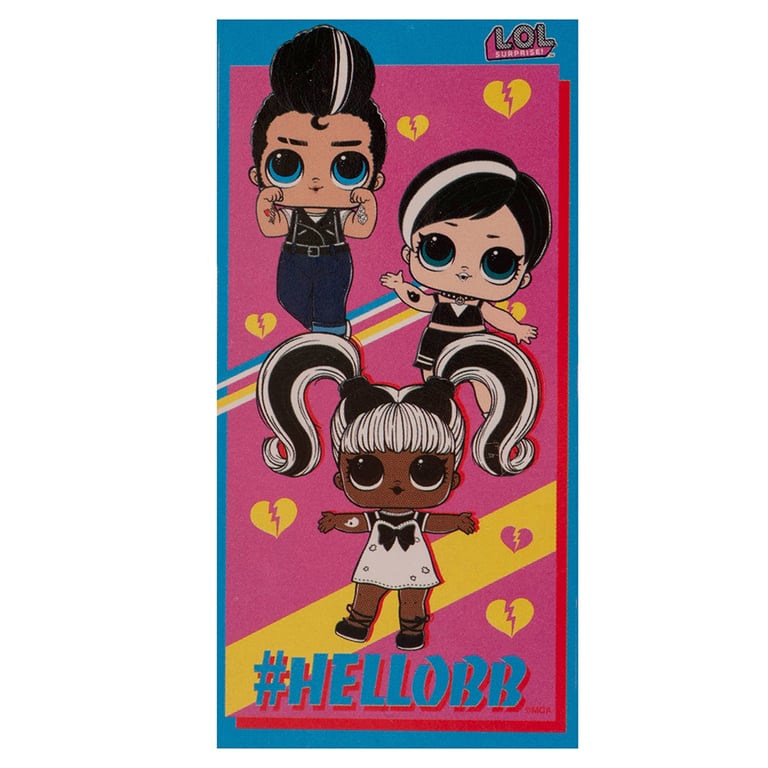 L.O.L. Surprise Velour Beach Towel - Soft 100 Cotton Kids Towel Featuring Favourite Characters