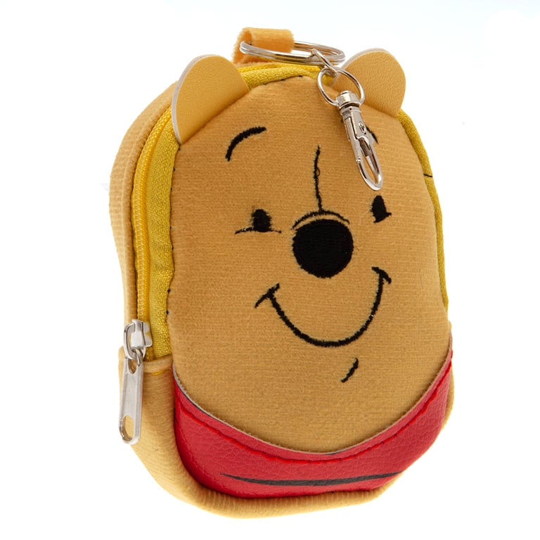 Winnie The Pooh Mini Backpack Keyring - Good Size Storage with Lobster Claw Clasp