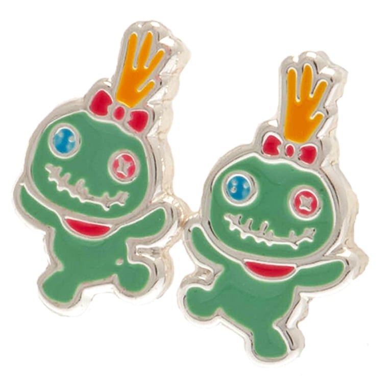 Lilo & Stitch Plated Brass Stud Earrings Set - Colorful Fashion Accessories