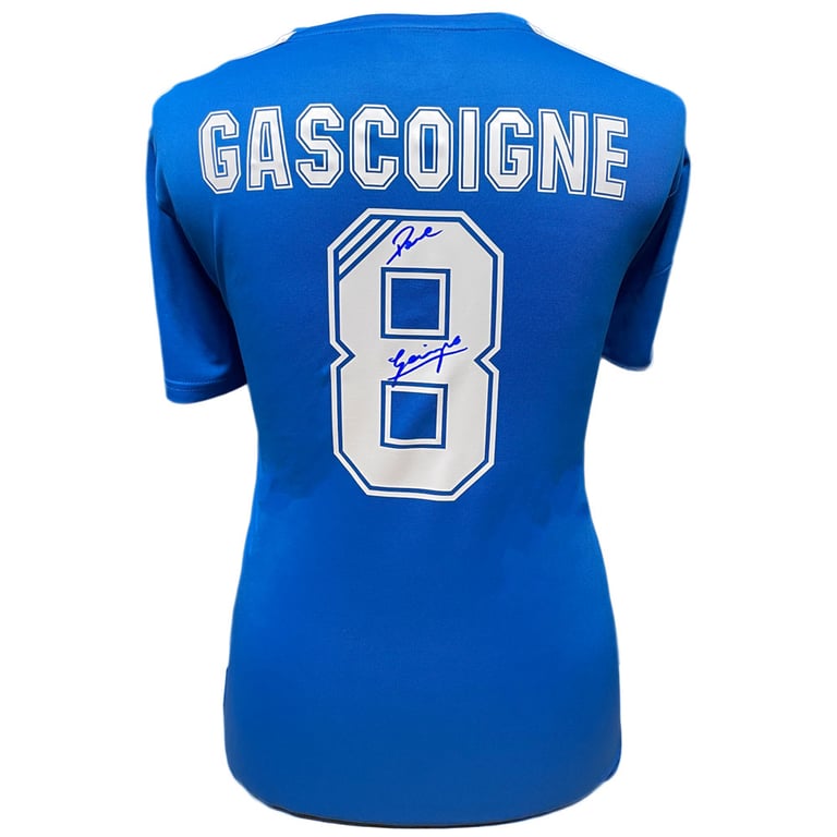Rangers FC 2015-2016 Season Replica Shirt Hand Signed by Paul Gascoigne