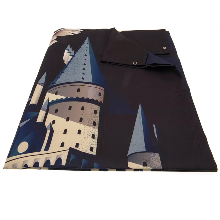 Harry Potter XL Fabric Wall Banner - Nighttime Hogwarts Castle Art Decoration